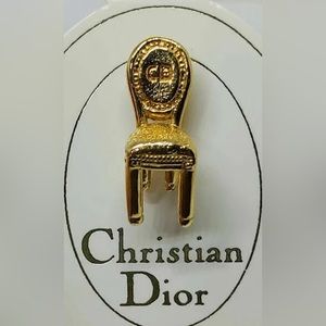 VINTAGE Christian Dior Chair Pin